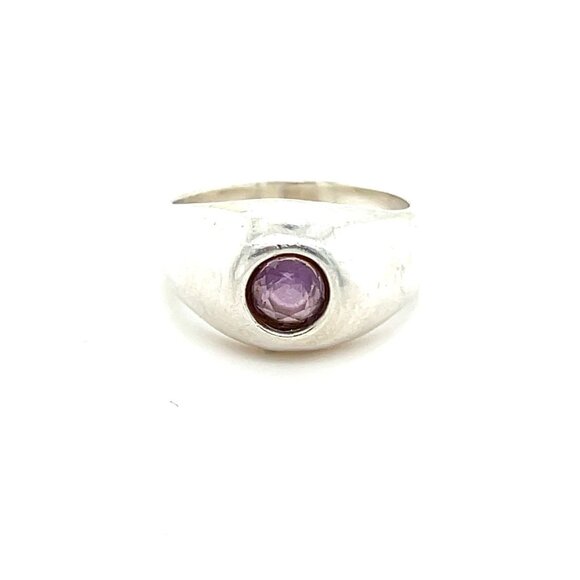 Silver 924 Amethyst Ring (Sz 5.5) - Picture 1 of 5